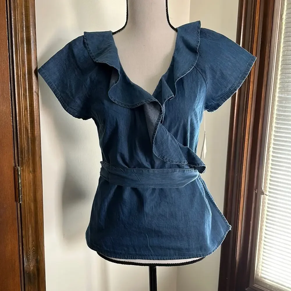 St. John's Bay | Chambray Top NWT Size SP
